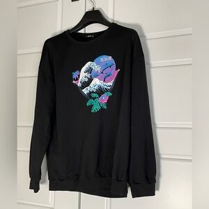 Threadless Rumwe Dolphin Waves sweatshirt
